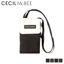 セシルマクビー 財布 【最大1000円OFFクーポン配布中】 CECIL McBEE STYLISH POUCH SERIES セシルマクビー ショルダーポーチ スマホショルダー 財布 スマートフォン 携帯 レディース 斜めがけ ブラック グレー 黒 CM12105