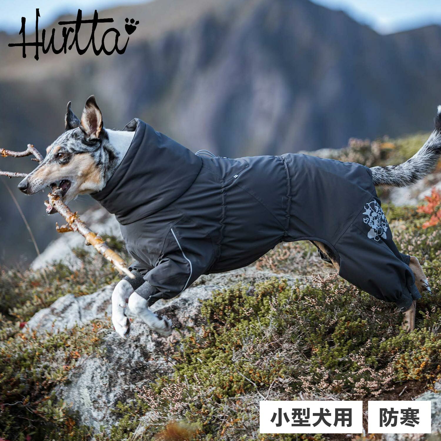 Hurtta EXTREME OVERALLS フルッタ 犬 服 オーバーオール 犬服 冬 アウター 小型犬 防寒 グレー