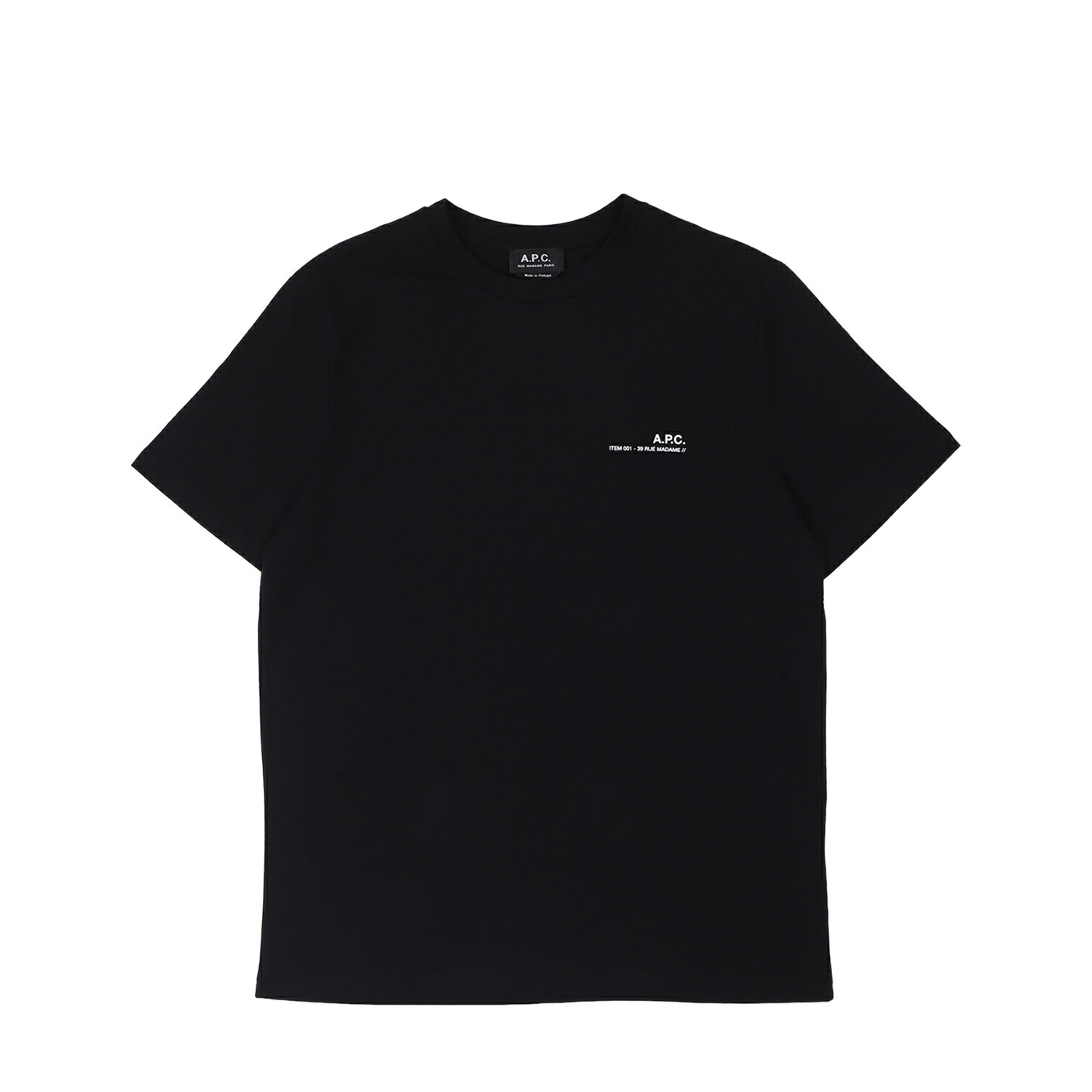 アーペーセー プレゼント メンズ A.P.C. ITEM アーペーセー Tシャツ 半袖 メンズ ブラック 黒