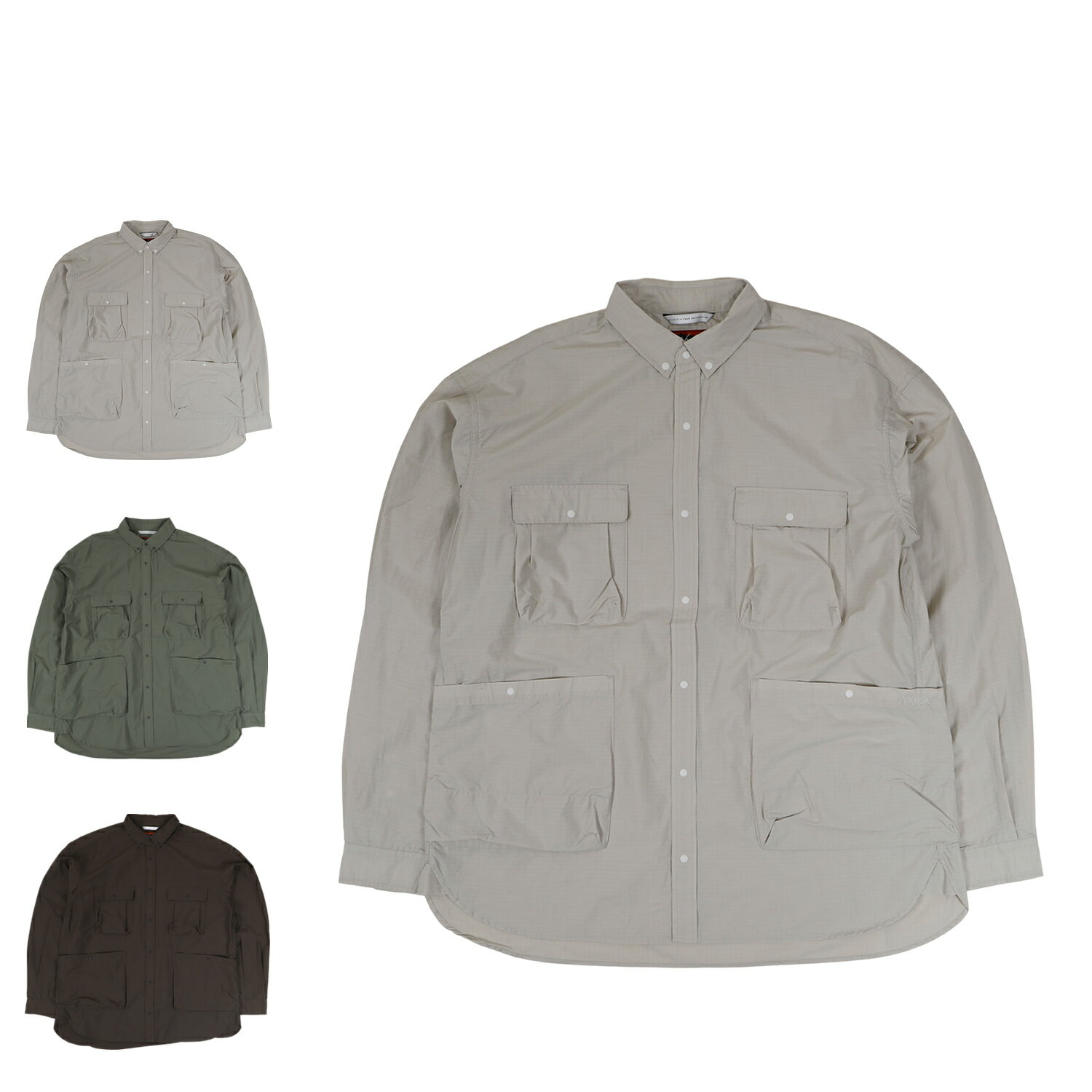 ں1000OFFݥ NANGA C/N RIPSTOP CAMP SHIRT ʥ  Ĺµ 㥱å ڥ...