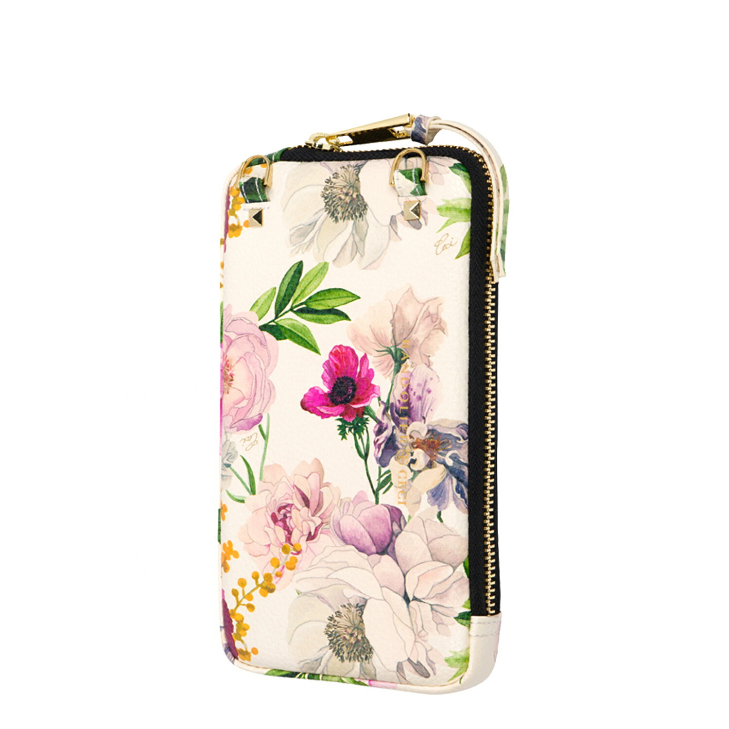 BANDOLIER EXPANDED FLORAL IVORY POUCH Хɥ䡼 ݡ ޥ  ѥǥå ե...