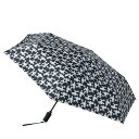Knirps U.220DC クニルプス 折りたたみ傘 軽量 晴雨兼用 自動開閉 日傘 メンズ レディース ウルトラライトデュオマチックセーフティー プードル柄...