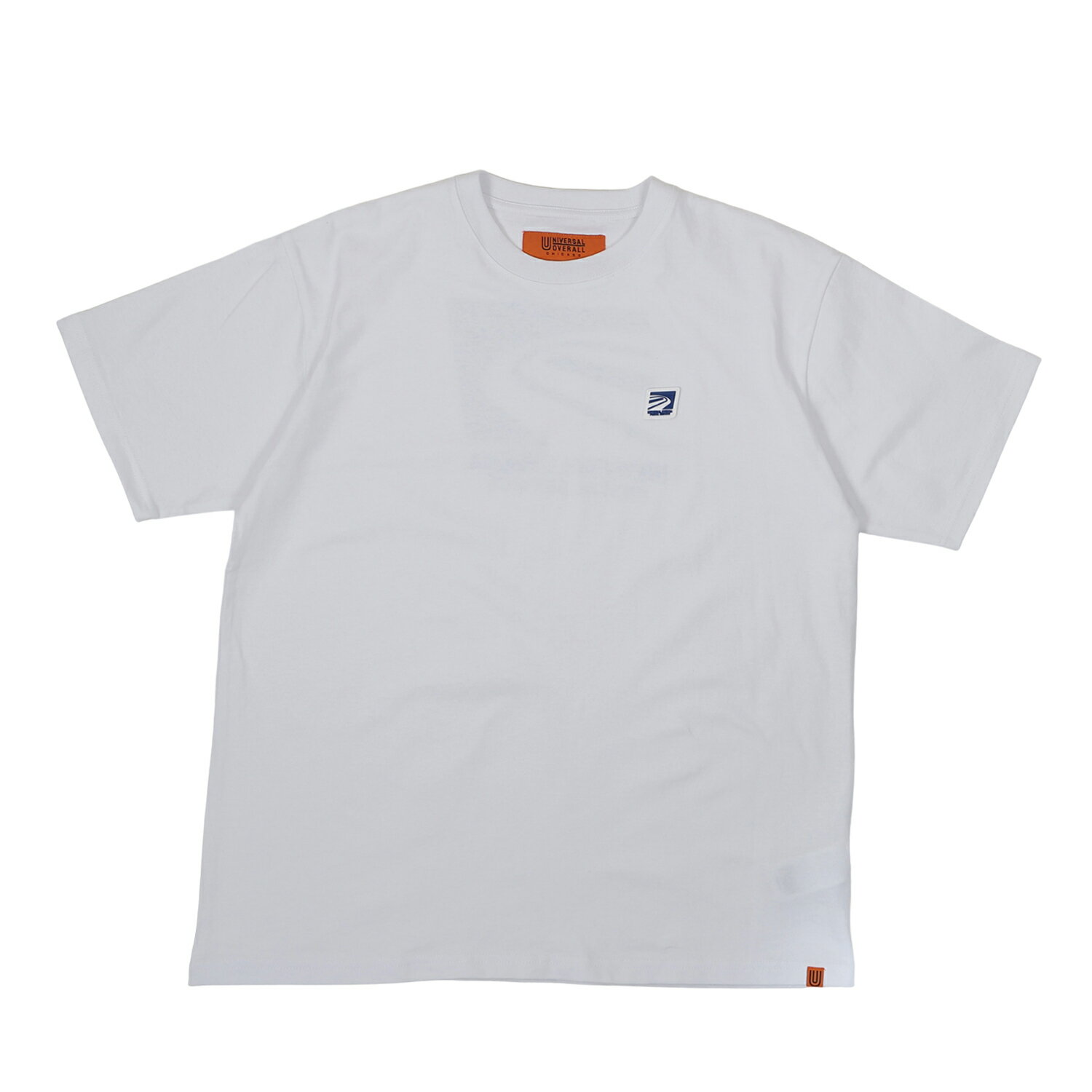 楽天inglewood Beauty【最大1000円OFFクーポン配布中】 UNIVERSAL OVERALL POSTMAN LOGO S/S TEE ユニバーサルオーバーオール Tシャツ 半袖 メンズ ホワイト 白 U2413209-B