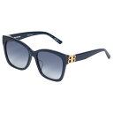 BALENCIAGA SUNGLASSES バレンシアガ サングラス メンズ レディース UVカット アジアンフィット ブルー BB0102SA-005