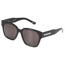 BALENCIAGA SUNGLASSES バレンシアガ サングラス メンズ レディース UVカット アジアンフィット ブラック 黒 BB0215SA-001