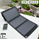EVERBright エバーブライト ソーラーパネル 充電 太陽光 21W 小型 折り畳み 大型ポケット付 コンパクト SSBSP-21WP-F
