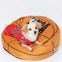 【最大1000円OFFクーポン配布中】 NBA BALL ROUND BED エヌビーエー ペットベッド 洗える マット クッション 犬 猫 ボール ラウンド ...