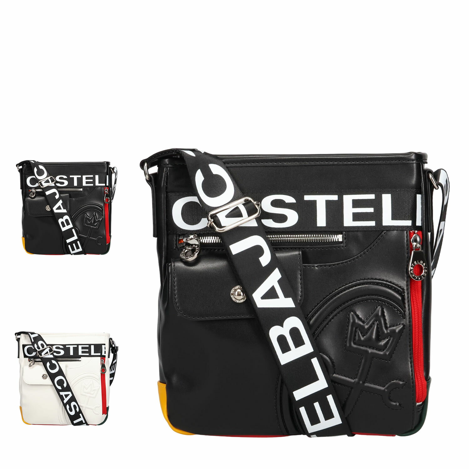 CASTELBAJAC ダルトン カステルバジャック バッグ ショルダーバッグ メンズ レディース 斜めがけ ブラック ホワイト 黒 白 26133