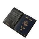 【最大1000円OFFクーポン配布中】 BANDOLIER PASSPORT HOLDER BLACK GOLD バンドリヤー パスポートケース カバー ホルダー カードケース カード入れ トラベル メンズ レディース ブラック 黒 68PAS(3)