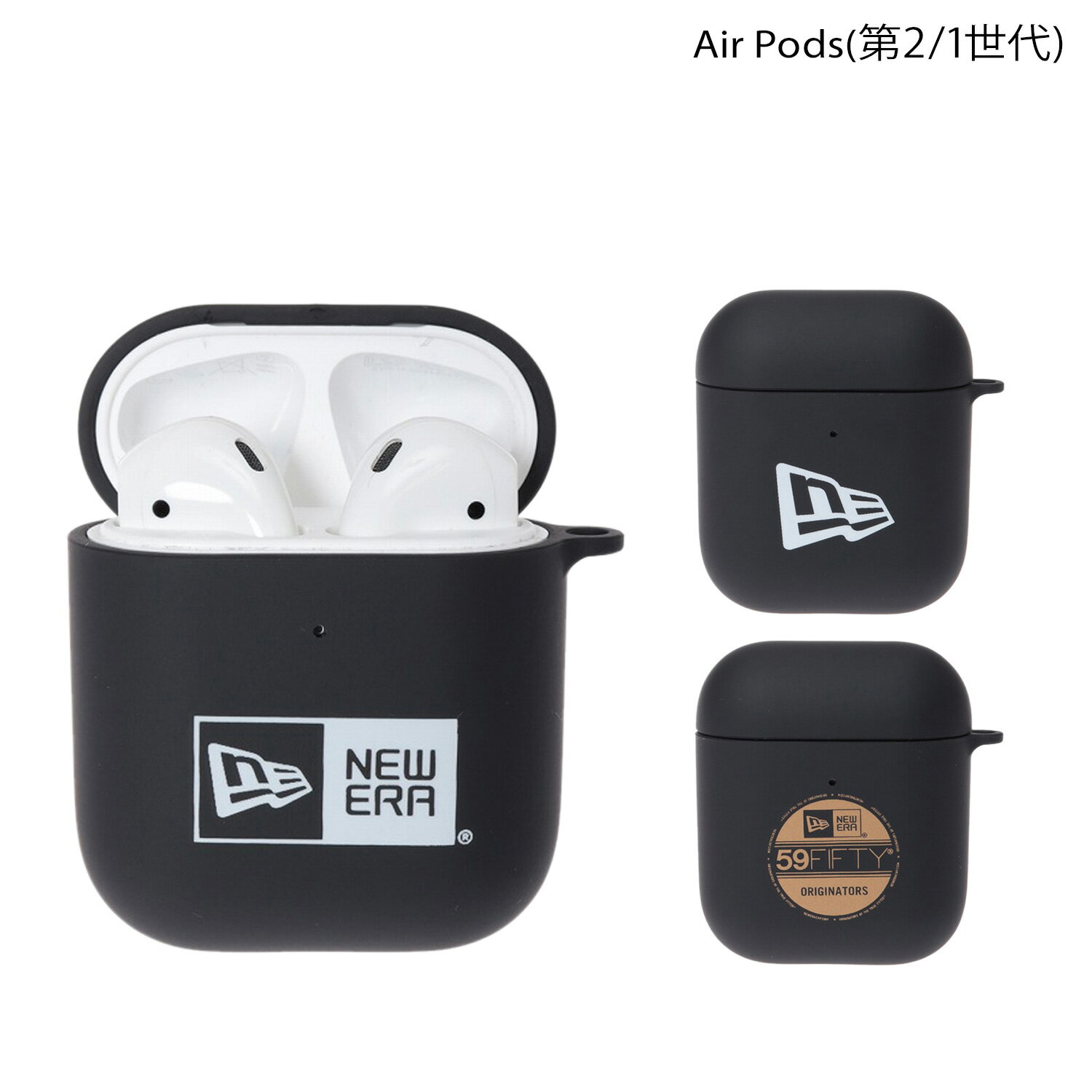 NEW ERA AIRPODS CASE ニューエラ AirPods ケース メンズ レディース ブラック 黒