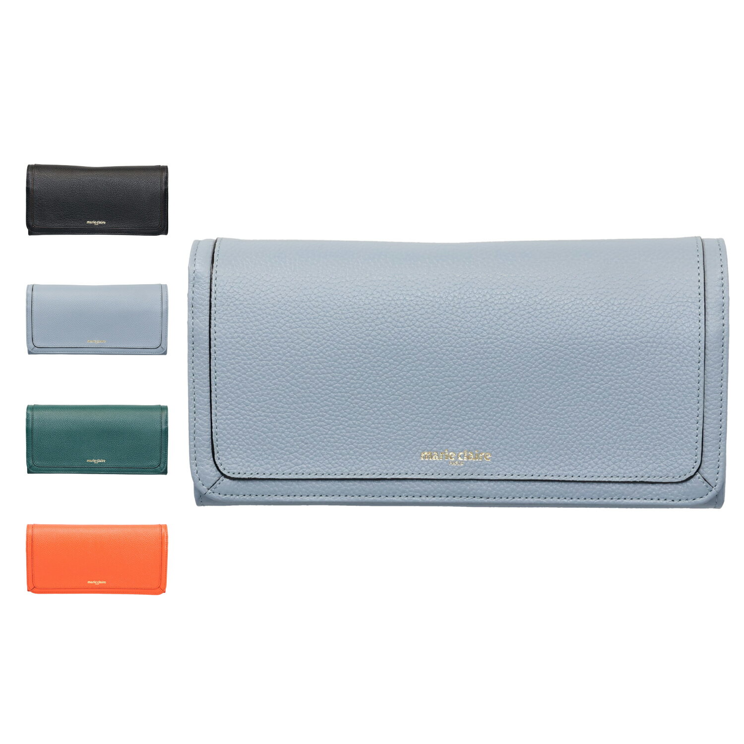 樂天商城 - marie claire カルーゼル マリクレール 財布 長財布 レディース 本革 小銭入れ付き ブラック ブルー グリーン 黒 88647 母の日
