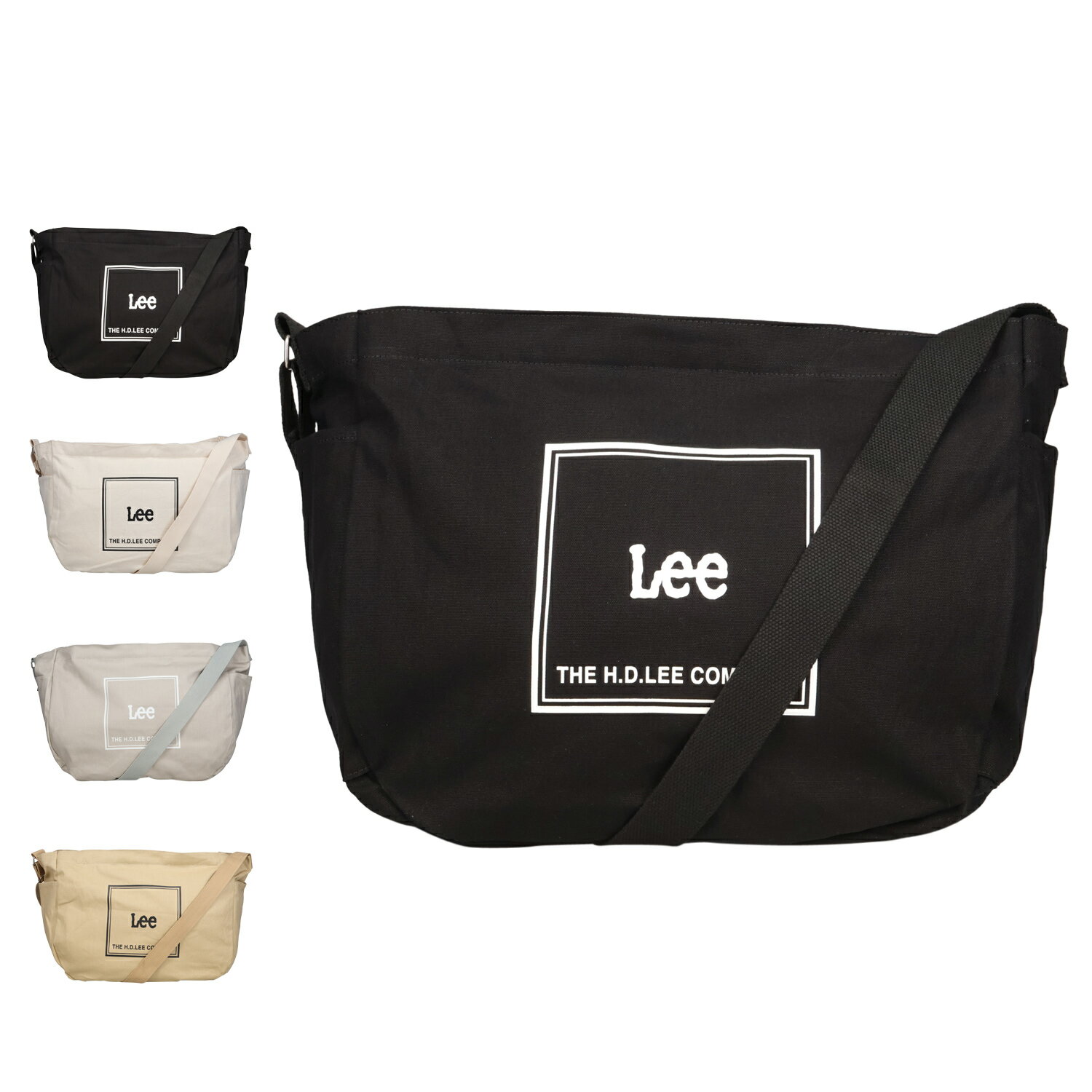 樂天商城 - Lee リー バッグ ショルダーバッグ 手提げバッグ メンズ レディース 斜めがけ ファスナー付き 軽量 ブラック ホワイト グレー ブラウン 黒 白 320-1353 母の日