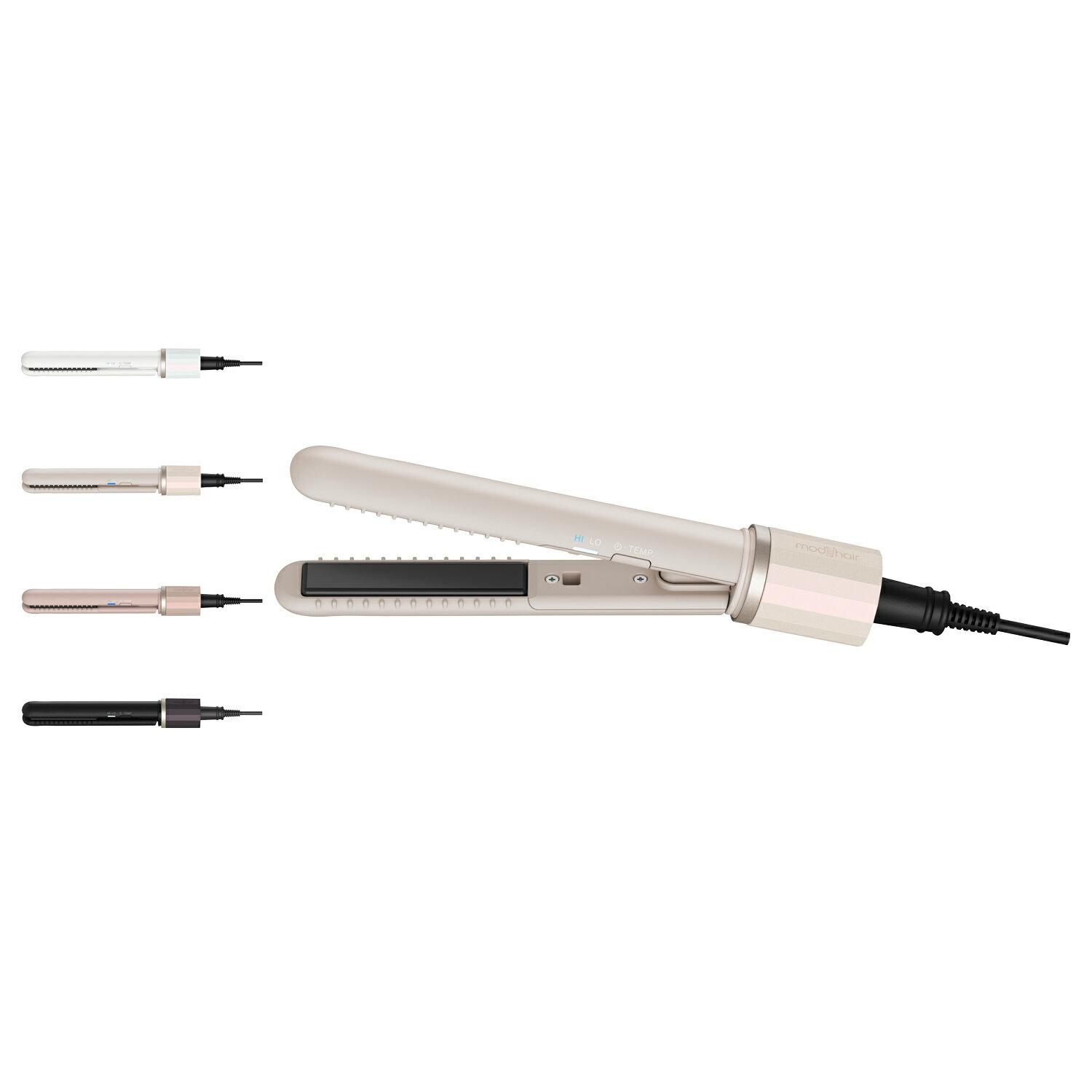modshair モッズヘア アイロン ヘアアイロン ミニ ストレートアイロン 前髪 USB充電式 コンパクト ホワイト グレー ベージュ ピンク 白 MHS-...