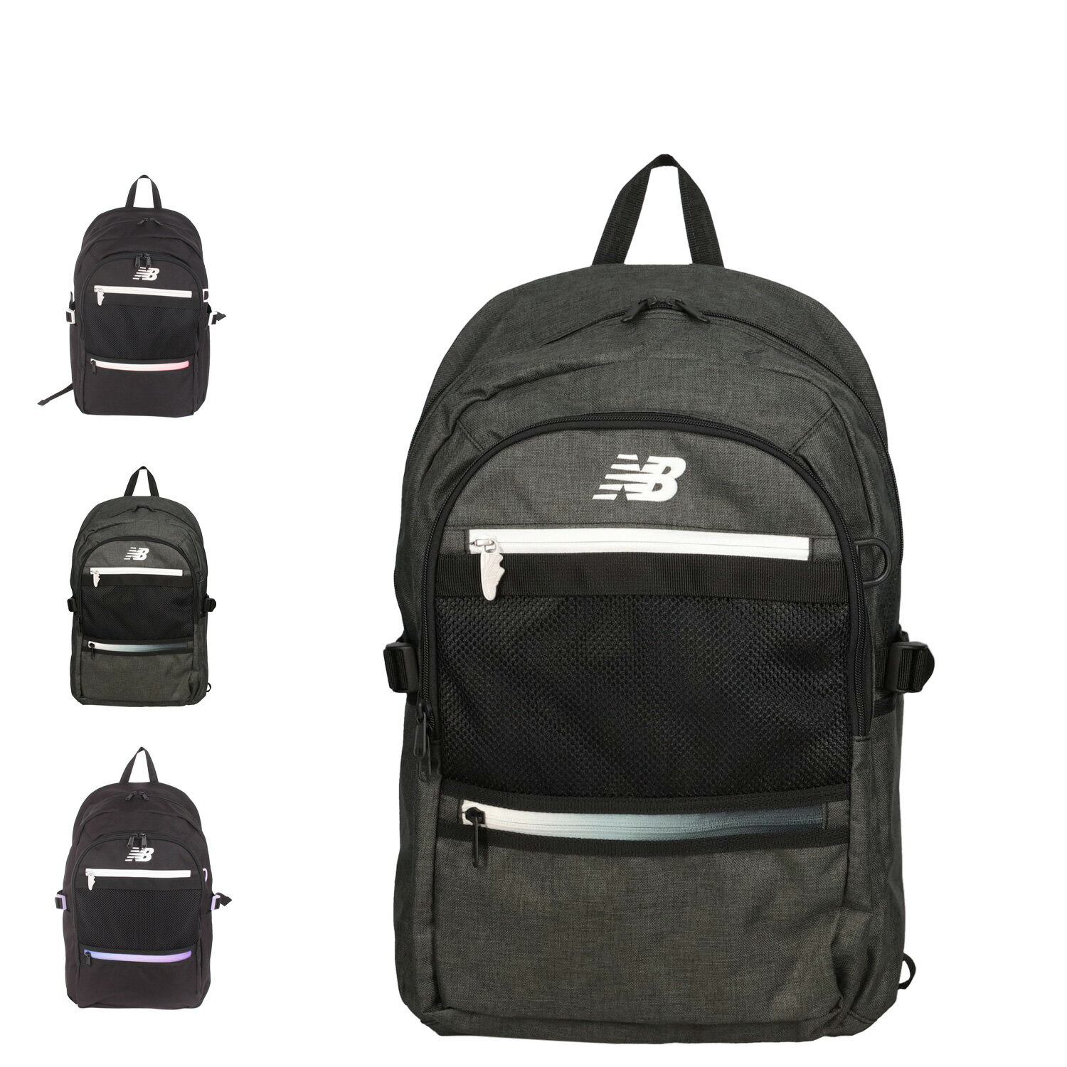 樂天商城 - new balance ニューバランス バック リュック バックパック メンズ レディース 30L 撥水 大容量 軽量 B4 A4 ブラック グレー パープル 黒 LAB55683 母の日