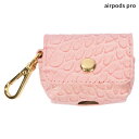 【最大1000円OFFクーポン配布中】 BANDOLIER AirPods Pro POUCH CROC PINK バンドリヤー AirPods Proケース ...
