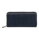 LANVIN en Bleu レノア ランバンオンブルー 財布 長財布 メンズ ラウンドファスナー 本革 小銭入れ付き ネイビー 518615