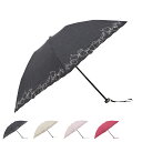 JILLSTUART マーカーペインティング刺しゅう ジルスチュアート 日傘 折りたたみ 傘 完全遮光 晴雨兼用 レディース 50cm 軽量 遮光 遮熱 UVカ...
