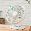 Life on Products ライフオンプロダクツ 扇風機 卓上 壁掛け 左右首振り 風量4段階 デスク 熱中症対策 小型 コンパクト ホワイト 白 LCAF030