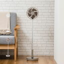 Life on Products ライフオンプロダクツ 扇風機 DCモーター 左右首振り 風量3段階 熱中症対策 折りたたみ 高さ調節可能 ホワイト ブラウン 白 LCAF031