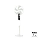 APIX INTL AC Floor Fan アピックスインターナショナル 扇風機 リビング扇風機 ファン 上下左右首振り 風量3段階 リモコン付き 5枚羽根 オン オフタイマー モード風 AFL-256R