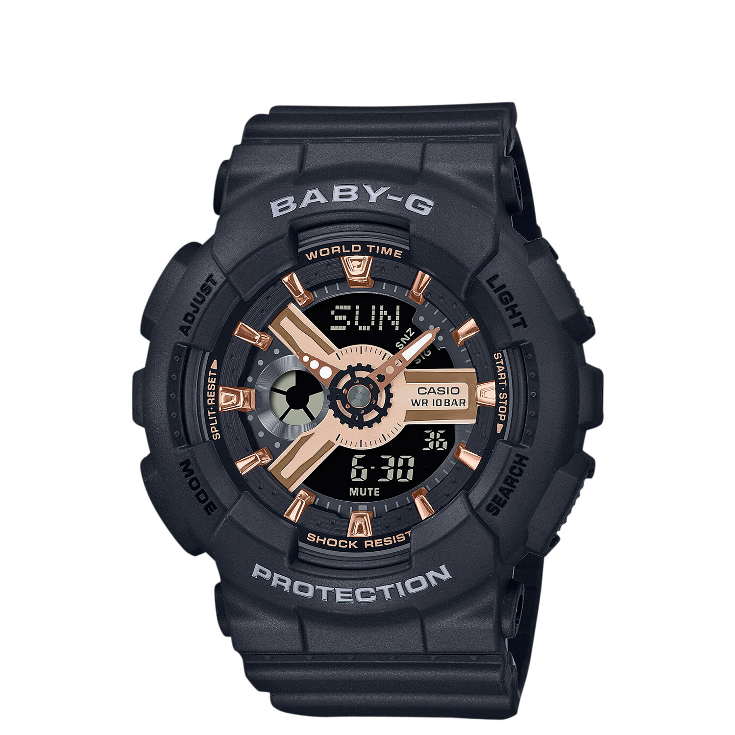 CASIO BABY-G カシオ 腕時計 BA-110XRG-1AJF BA-110 SERIES 防水 ベビーG ベイビーG レディース ブラック 黒