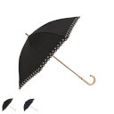 DAKS ダックス 日傘 雨傘 晴雨兼用 長傘 ドットDDジャガードボーラ刺繍 レディース 47cm UVカット 遮光 遮熱 紫外線対策 軽量 刺繍 日本製 ブ...