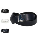 LACOSTE BELT ラコステ ベルト メンズ 本革 日本製 ブラック ホワイト ネイビー 黒 白 LB67211