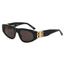 BALENCIAGA SUNGLASSES バレンシアガ サングラス メンズ レディース UVカット グローバルフィット ブラック 黒 BB0095S-001