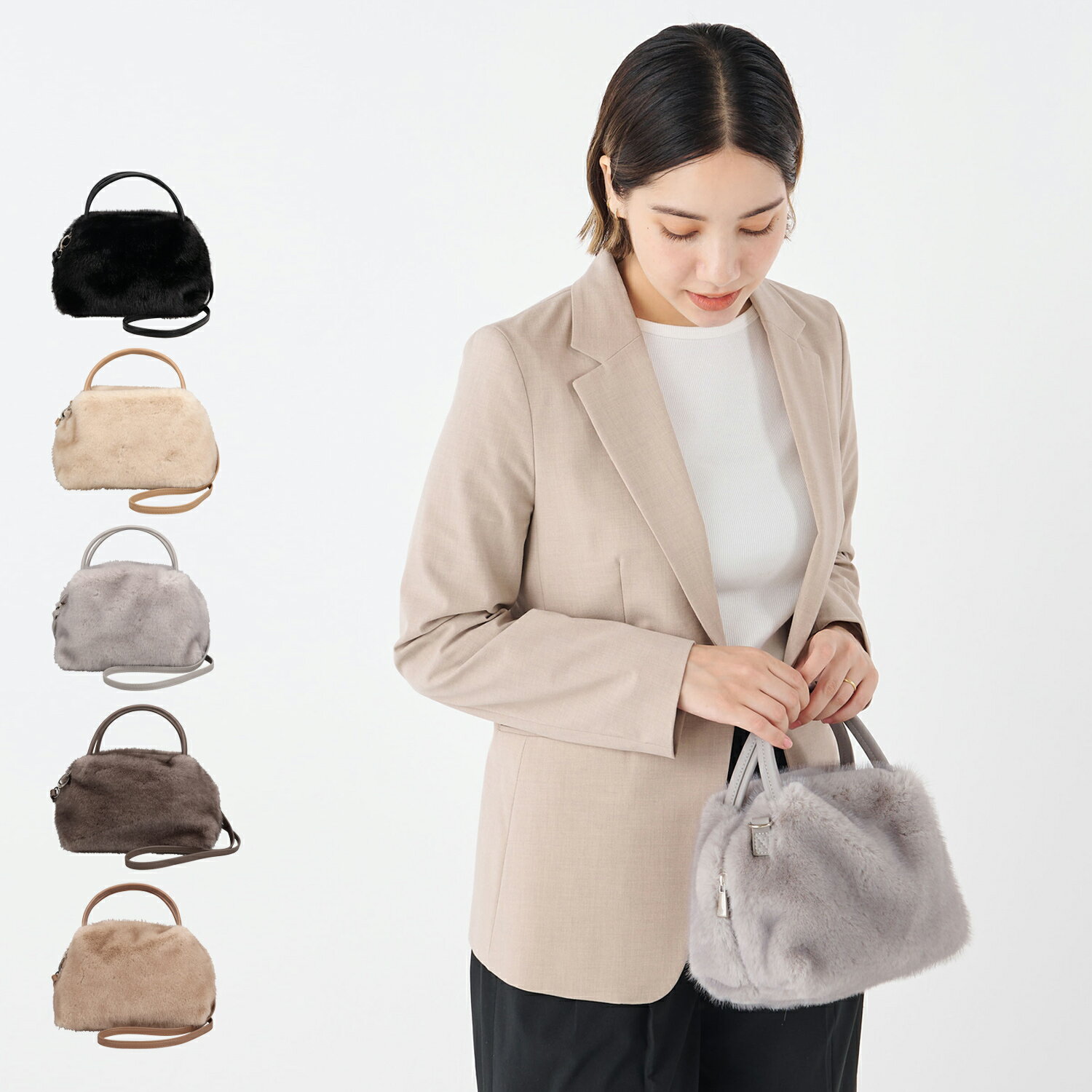 【最大1000円OFFクーポン発行中】 cache cache カシュカシュ バッグ トートバッグ ショルダーバッグ レディース 軽量 斜めがけ ボックス型 ブラック ホワイト グレー ブラウン 黒 白 10-00-03920