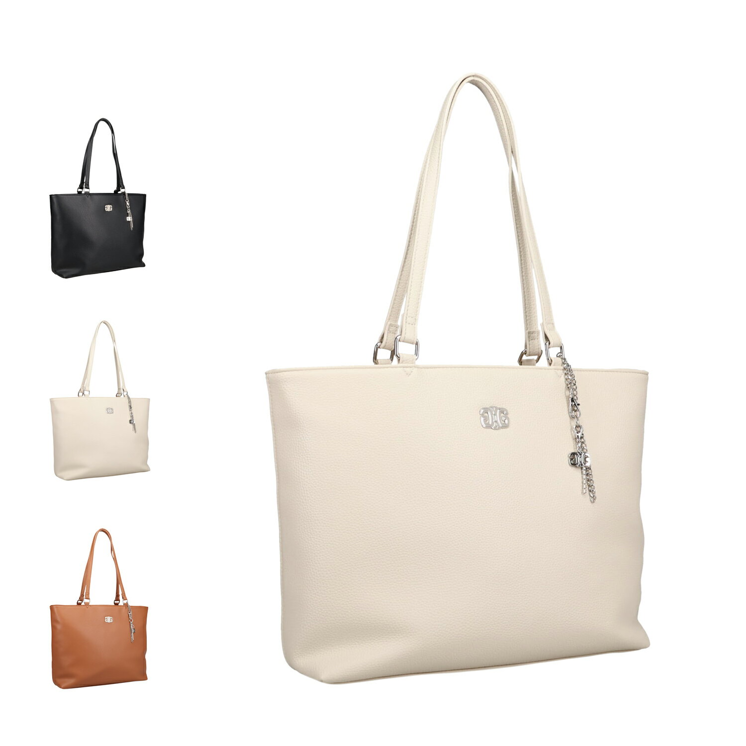 【最大1000円OFFクーポン発行中】 GYDA ジェイダ バッグ トートバッグ レディース ブラック アイボリー ブラウン 黒 GY-B347