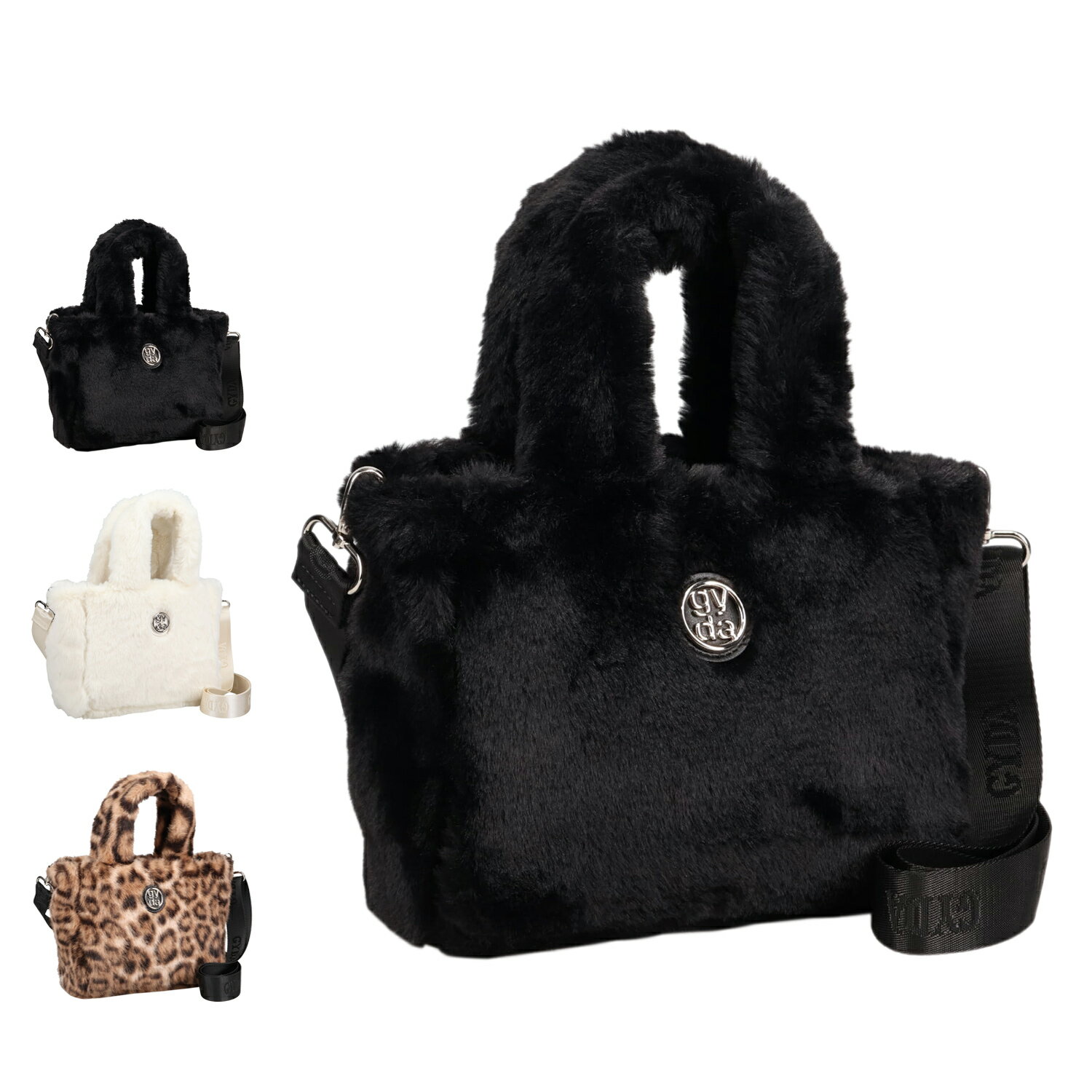 【最大1000円OFFクーポン発行中】 GYDA ジェイダ バッグ トートバッグ ショルダーバッグ レディース 軽量 斜めがけ ブラック ホワイト レオパード 黒 白 GY-B381