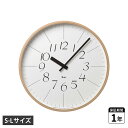 タカタレムノス RIKI CLOCK 時計 壁掛け リキ クロック S L 20cm 35cm アナログ オシャレ 渡辺 力 ホワイト 白 WR-0312