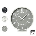 タカタレムノス EKI CLOCK S タカタレムノス エキ クロック エス 時計 置き時計 秒針なし 日本製 ブラック ホワイト グレー 黒 白 TIL19-08