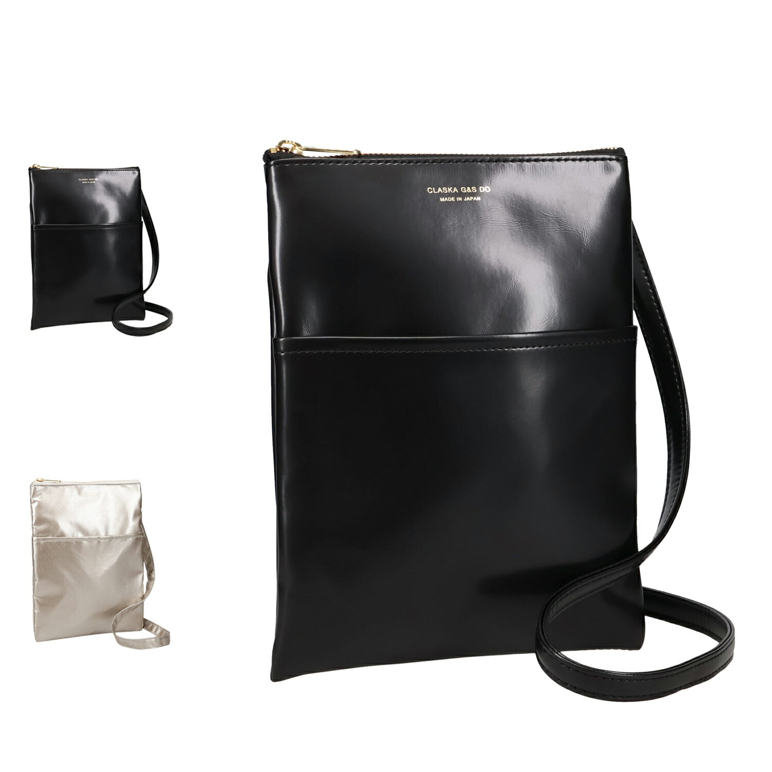 樂天商城 - DO ドー バッグ ポシェット メンズ レディース 斜めがけ 軽い フラット ブラック シルバー 黒 母の日