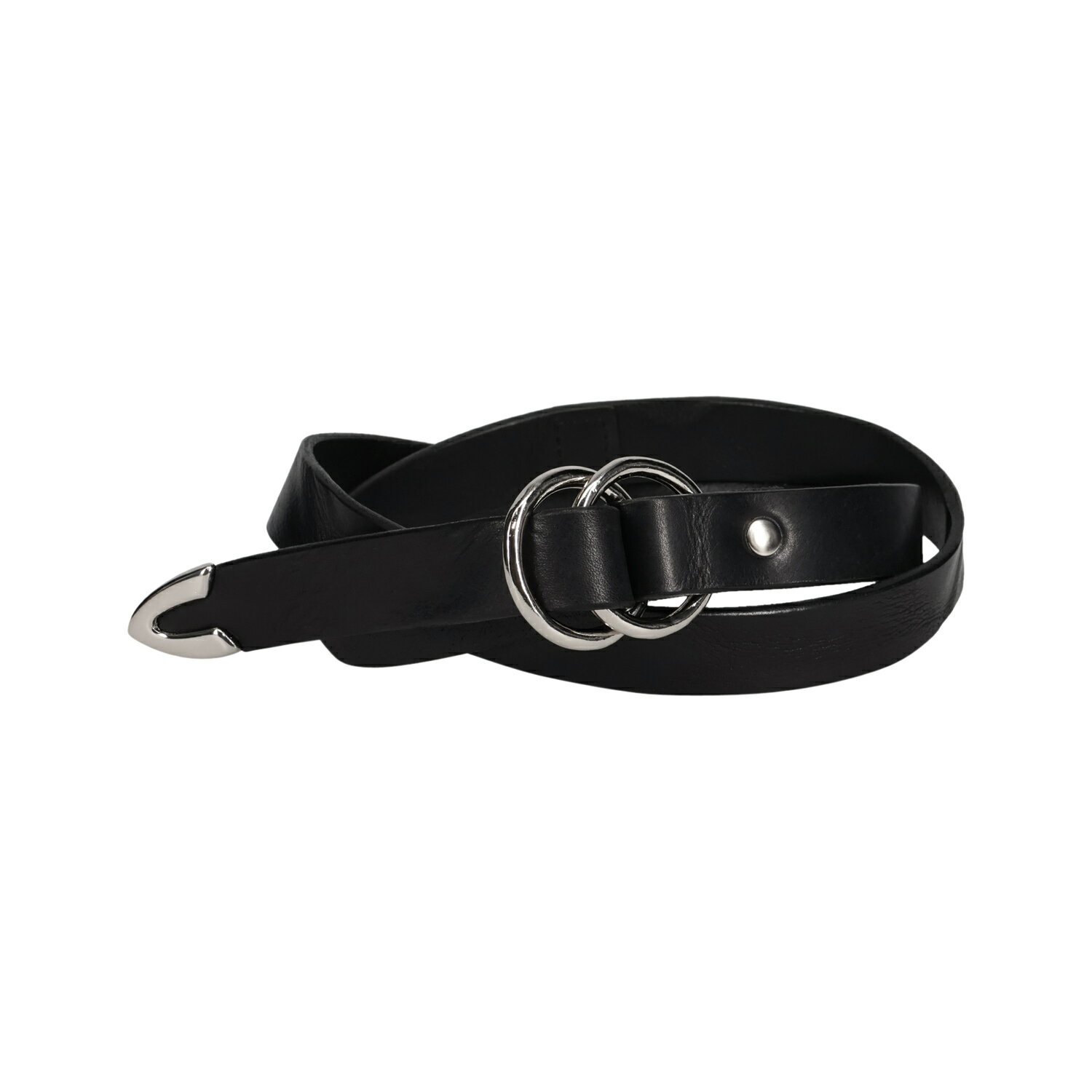 Rakuten - MASTER&Co. DAYTONA DOUBLE RING BELT+PUNTALE マスターアンドコー ベルト レザーベルト レディース 本革 日本製 ブラック 黒 MC1422