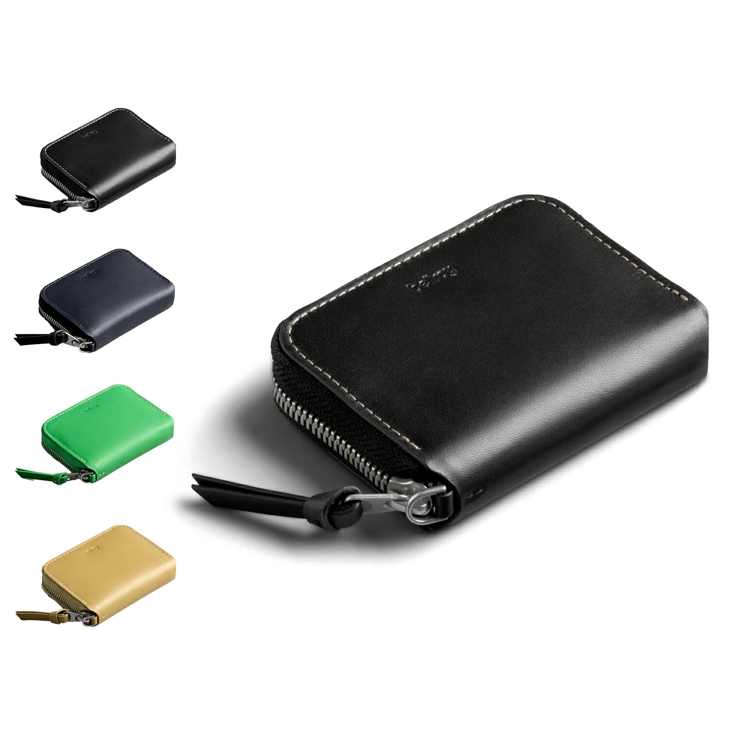 樂天商城 - Bellroy FOLIO PICCOLO ベルロイ 財布 二つ折り ミニ財布 メンズ レディース コンパクト ラウンドファスナー 小銭入れ付き ブラック ネイビー グリーン イエロー 黒 母の日