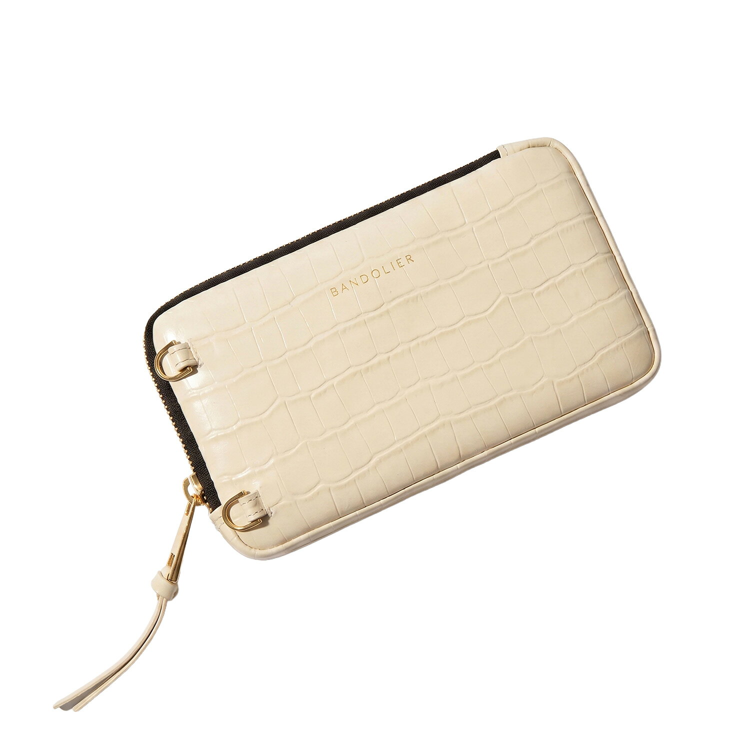  バンドリヤー BANDOLIER ポーチ スマホ 小物入れ エキスパンデット クロック アイボリー ポーチ メンズ レディース EXPANDED CROC IVORY POUCH アイボリー 21GRA1500