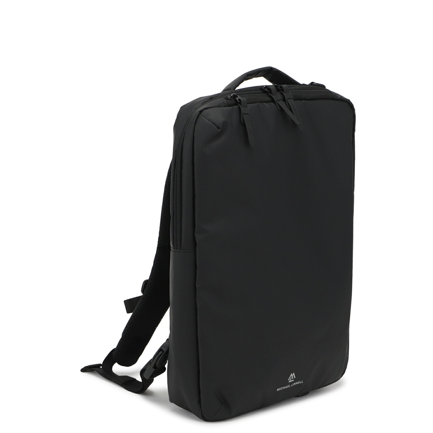 【最大1000円OFFクーポン発行中】 MICHAEL LINNELL SLIM 3-WAY BAG マイケルリンネル リュック ショルダーバッグ ブリーフケース バッグ バックパック スリム 3WAYバッグ メンズ レディース 8L ナイロン 薄マチ 斜めがけ A4 撥水 ブラック 黒 MLAC-43