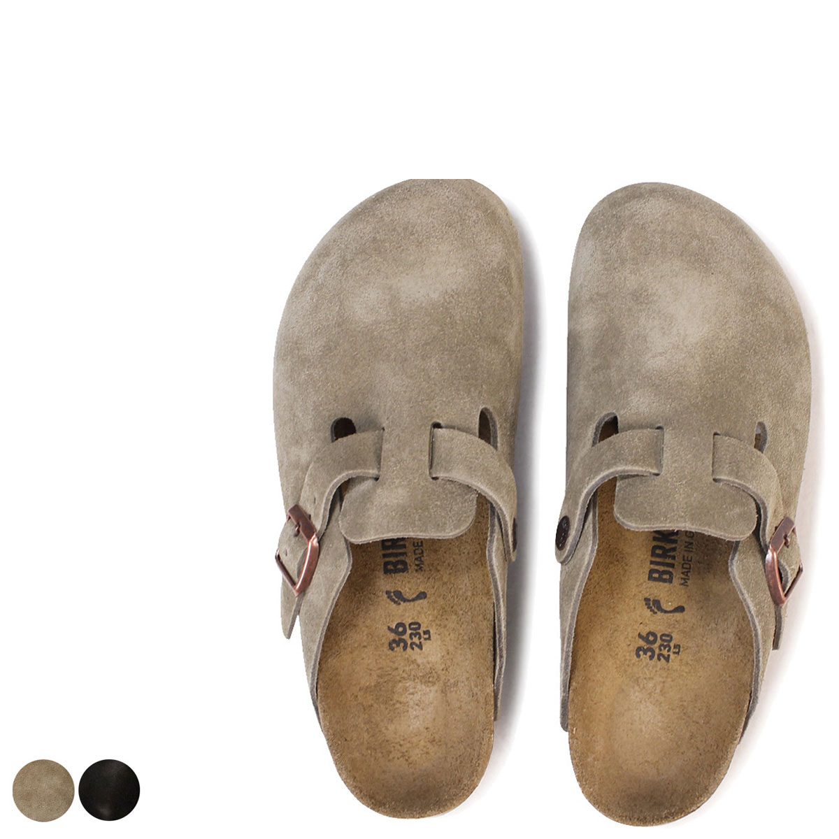 Rakuten - BIRKENSTOCK BOSTON ボストン メンズ レディース ビルケンシュトック ビルケン サンダル 細幅 普通幅 クロッグサンダル スエード
