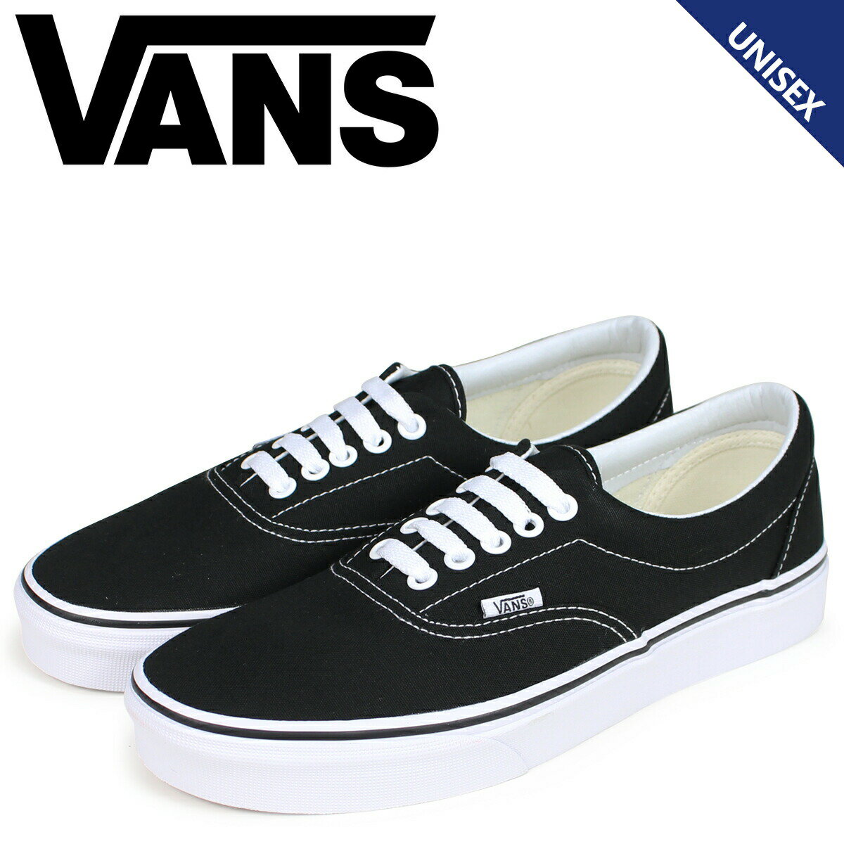 VANS ERA バンズ スニーカー エラ メンズ レディース ヴァンズ VN000EWZBLK ブラック 黒