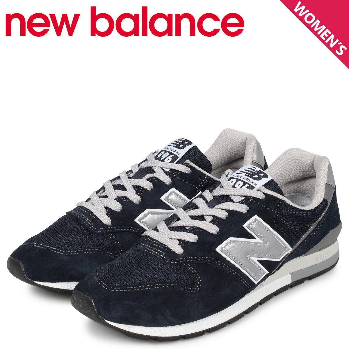 【最大1000円OFFクーポン配布中】 【訳あり】 【BOX破損】 new balance ニューバランス 996 スニーカー レディース Dワイズ ネイビー CM996BN 【返品不可】