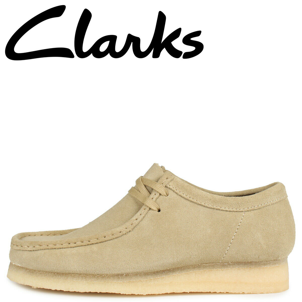 【訳あり】 【BOX破損】 Clarks WALLABEE クラークス ワラビーブーツ メンズ ベージュ 26155515 【返品不可】