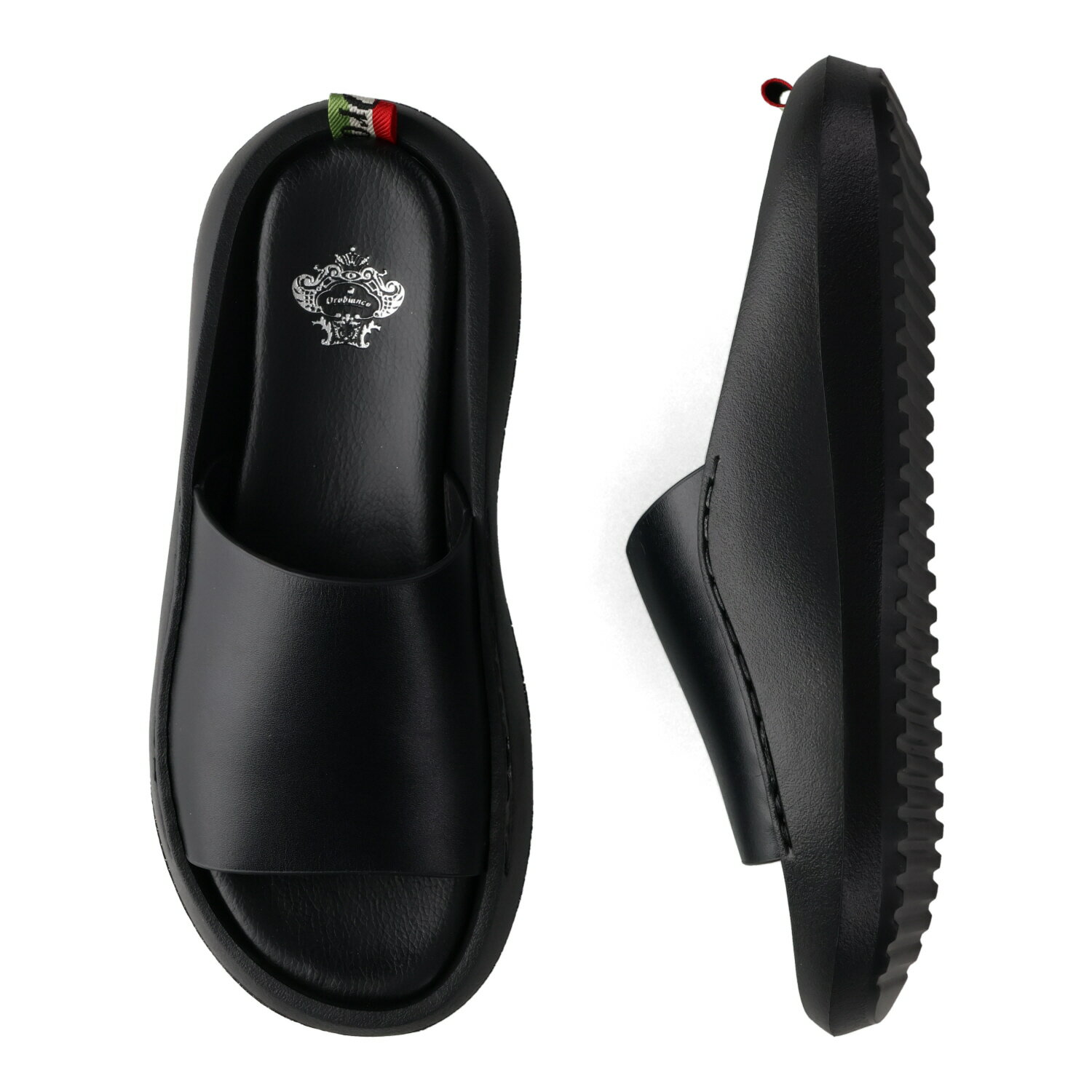 【最大1000円OFFクーポン発行中】 【訳あり】 Orobianco オロビアンコ サンダル スライドサンダル メンズ ブラック 黒 ORO-OB06COW ...