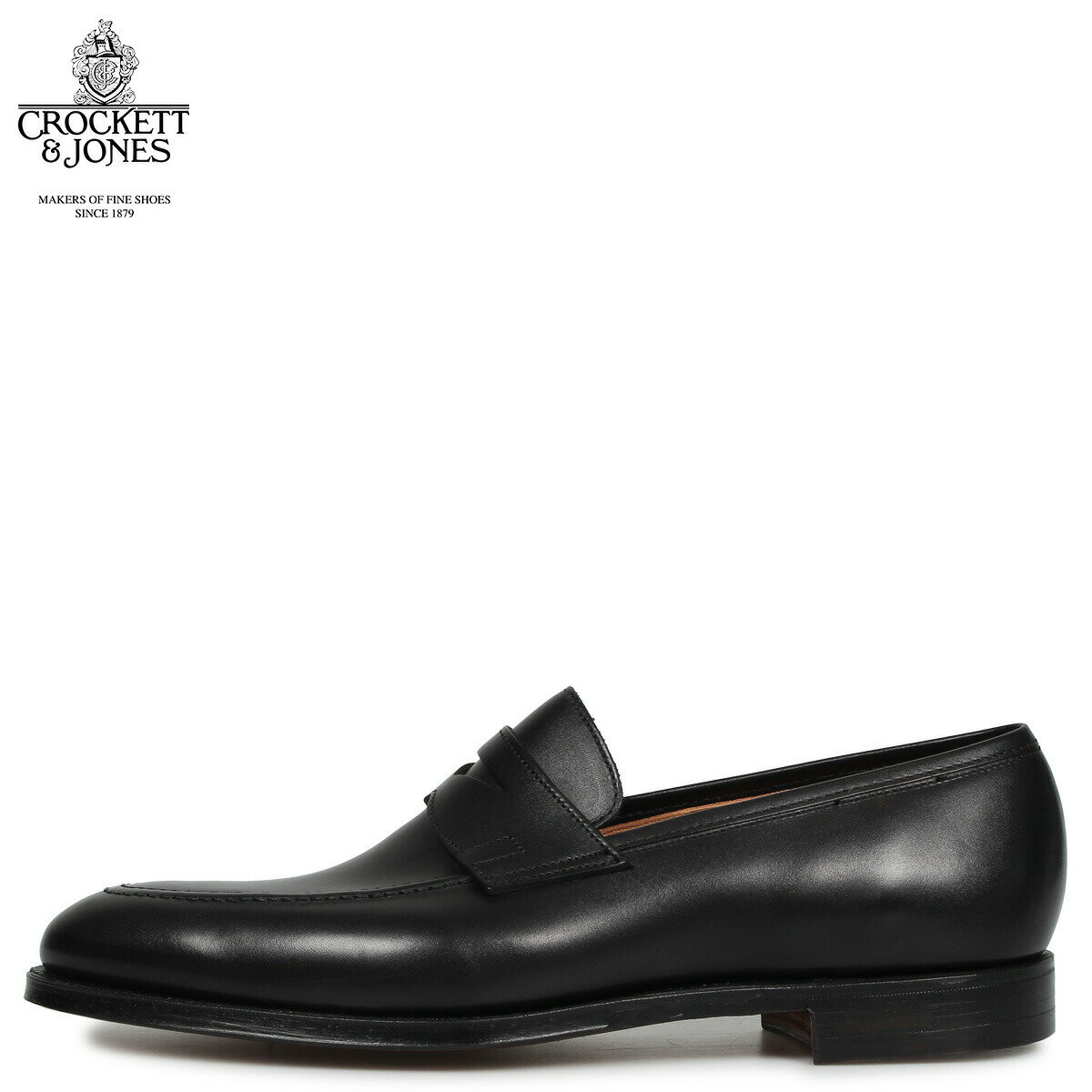 CROCKETT&JONES SYDNEY クロケット&ジョーンズ シドニー ローファー ペニーローファー シューズ メンズ Eワイズ ブラック 黒