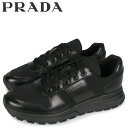 【最大1000円OFFクーポン配布中】 PRADA PRAX 01 SNEAKER NYLON プラダ スニーカー メンズ ブラック 黒 4E3463