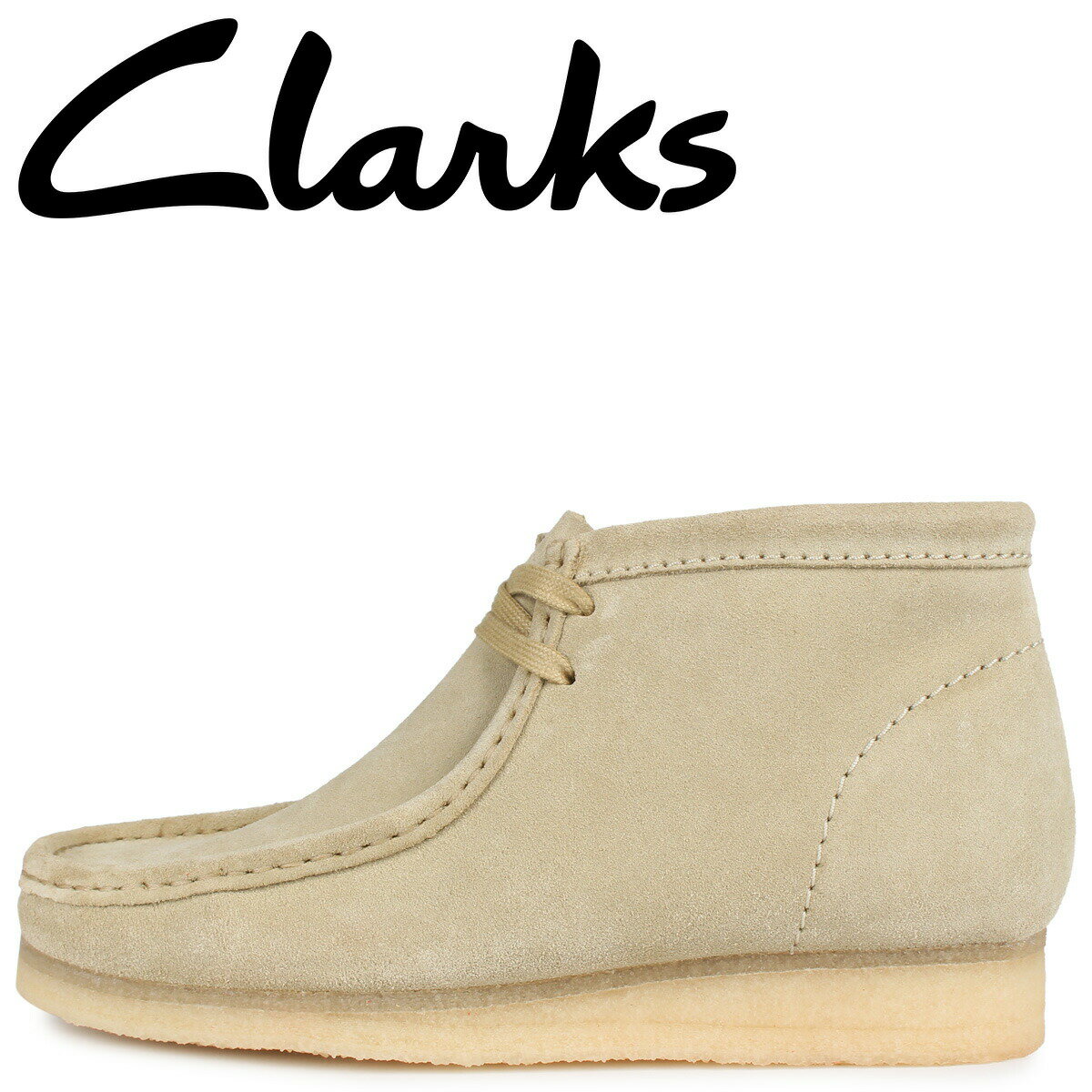 楽天inglewood Beauty【最大1000円OFFクーポン配布中】 Clarks WALLABEE BOOT クラークス ワラビー ブーツ メンズ ベージュ 26155516