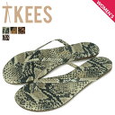 Tkees STUDIO EXOTIC ティキーズ スタジオ エキゾチック サンダル ビーチサンダル レディース パイソン ヘビ柄 レオパード ヒョウ柄