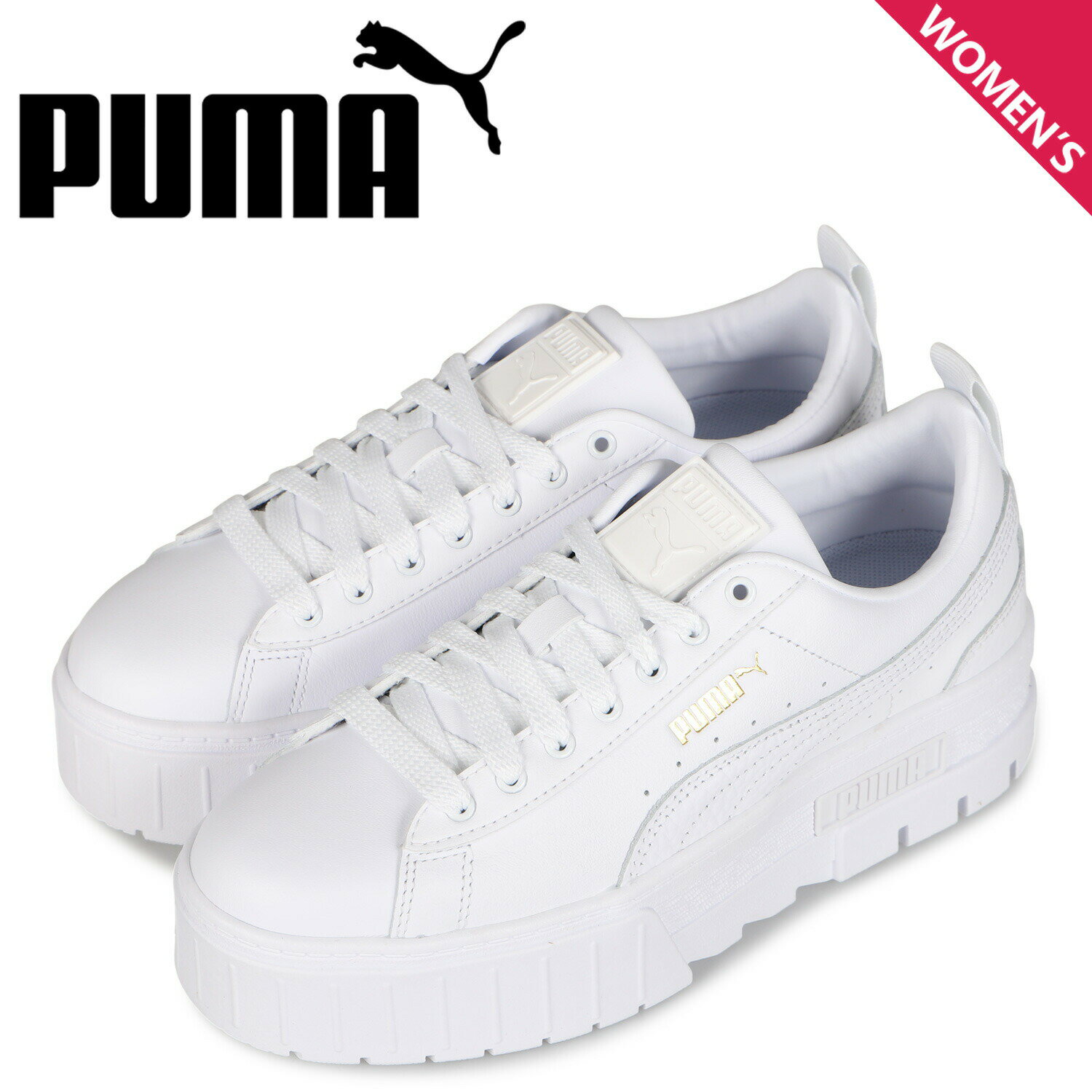 PUMA WMNS MAYZE CLASSIC プーマ スニーカー レディース 厚底 メイズ クラシック ホワイト 白 384209-01