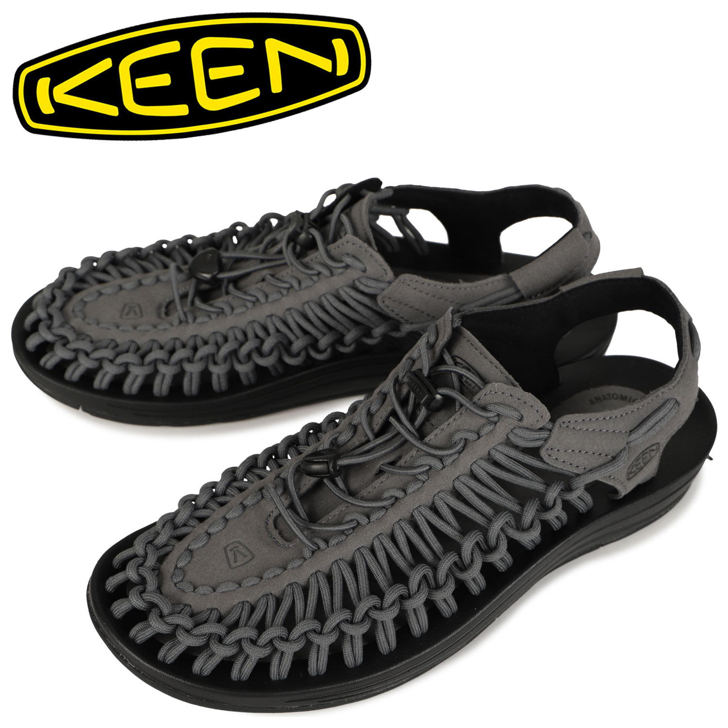 キーン KEEN ユニーク サンダル スポーツサンダル メンズ UNEEK ブラック 黒 グレー 1026335