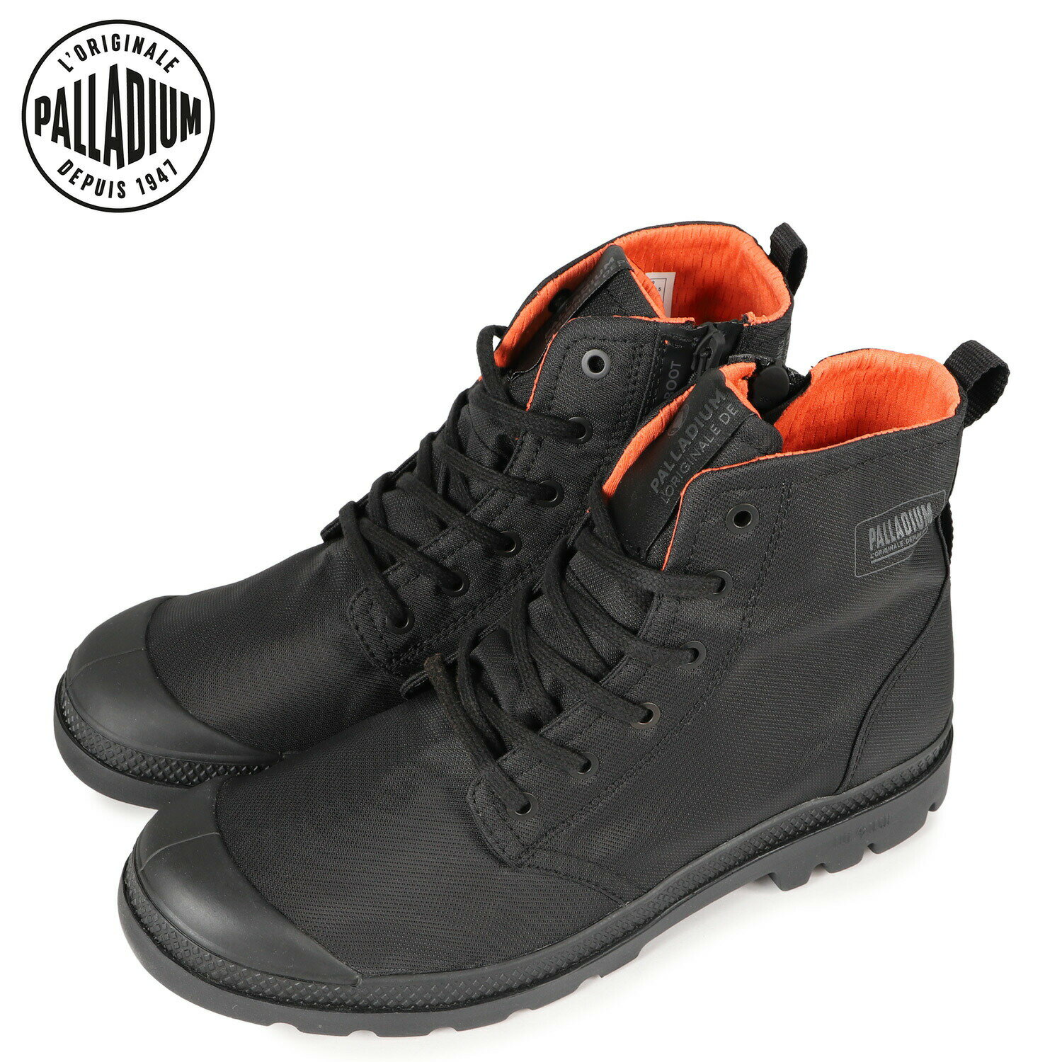 PALLADIUM PAMPA HI SEEKER LITE+ WP+ パラディウム パンパ ハイ シーカー ライト+ スニーカー レインシューズ メンズ 防水 ブラック 黒 77856-008